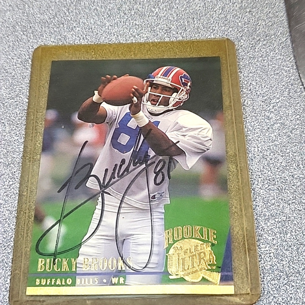 Signed bucky Brooks card